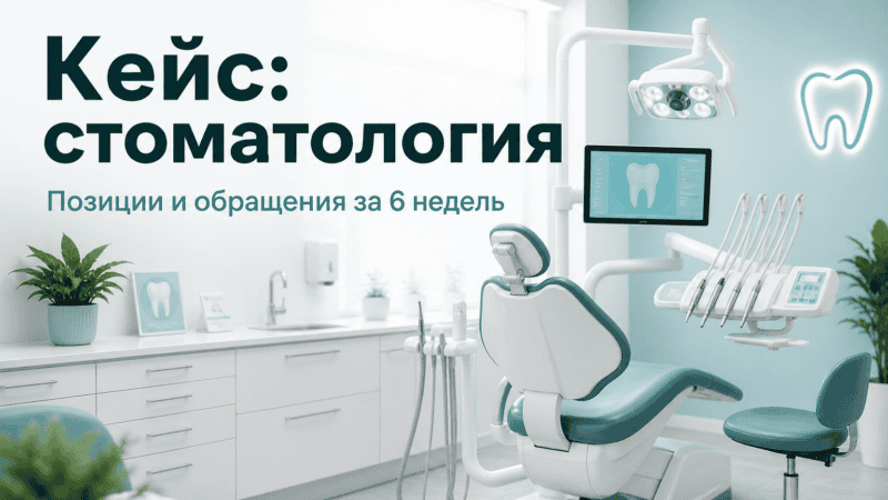 Кейс: стоматология в Яндекс Картах