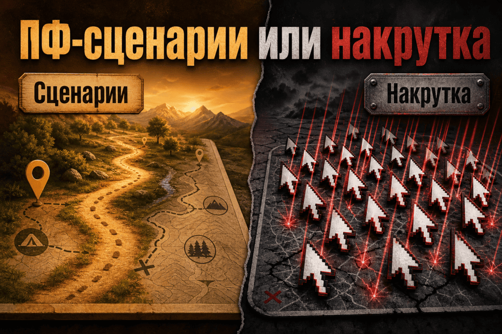 ПФ-сценарии vs обычная накрутка