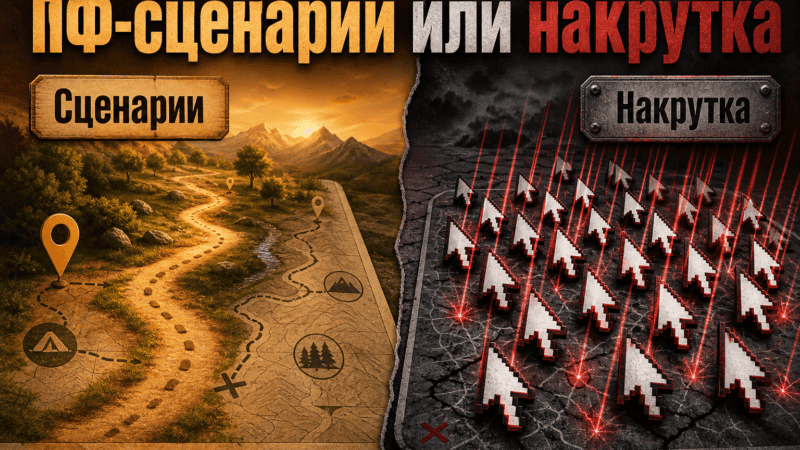 ПФ-сценарии vs обычная накрутка