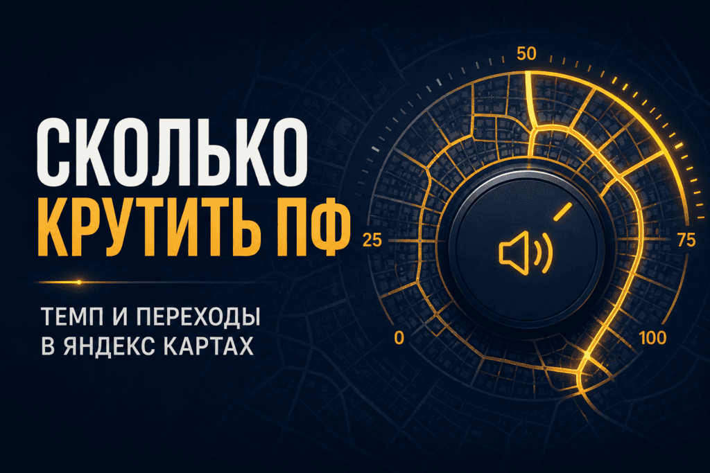 Сколько крутить ПФ в Яндекс Картах